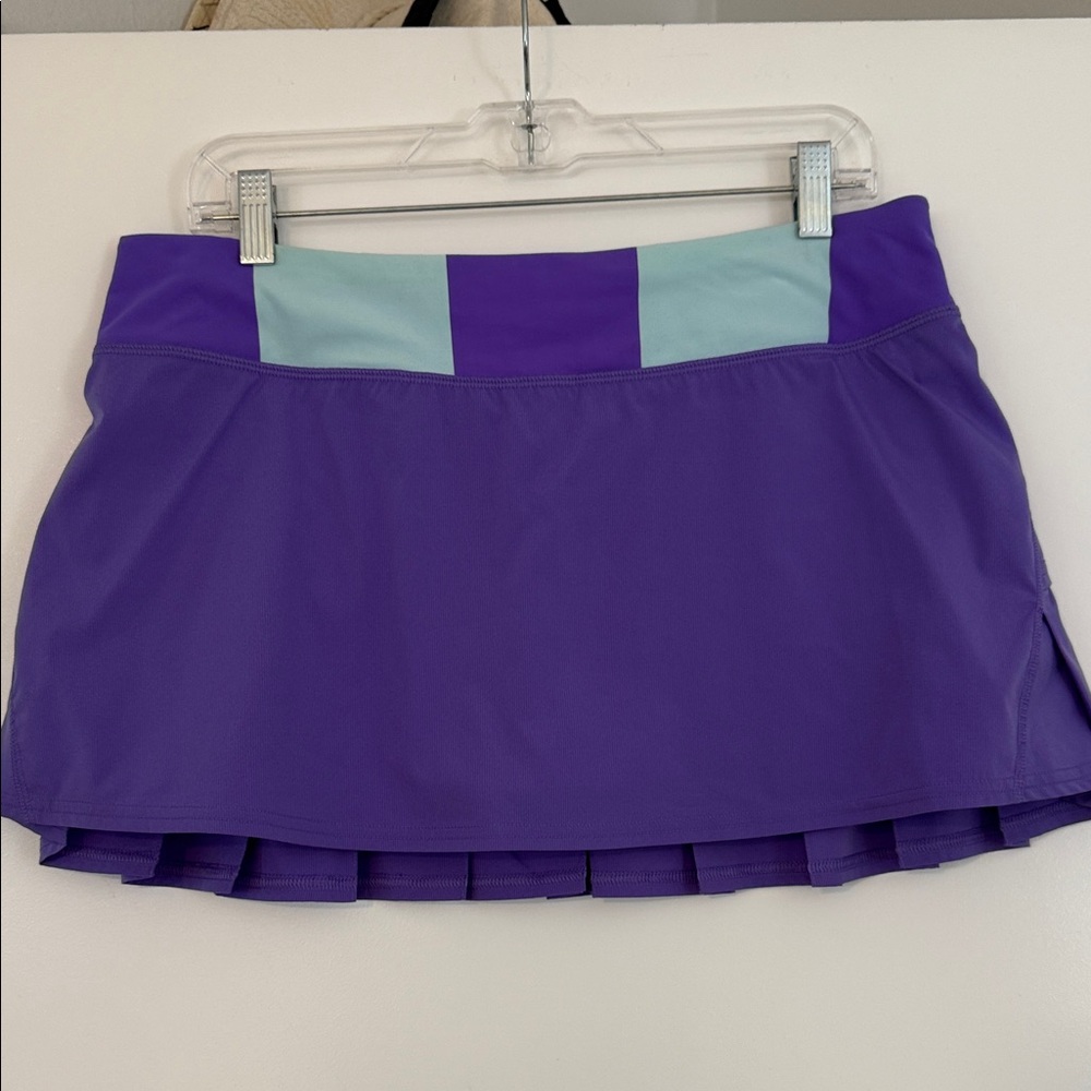 Lululemon Athletica Purple and Light Blue Mini Skirt